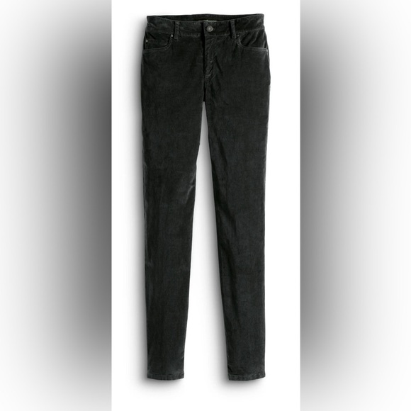 Peruvian Connection Zoe Velveteen Mid-Rise Skinny Jeans in Black Sz 6 - Picture 2 of 13